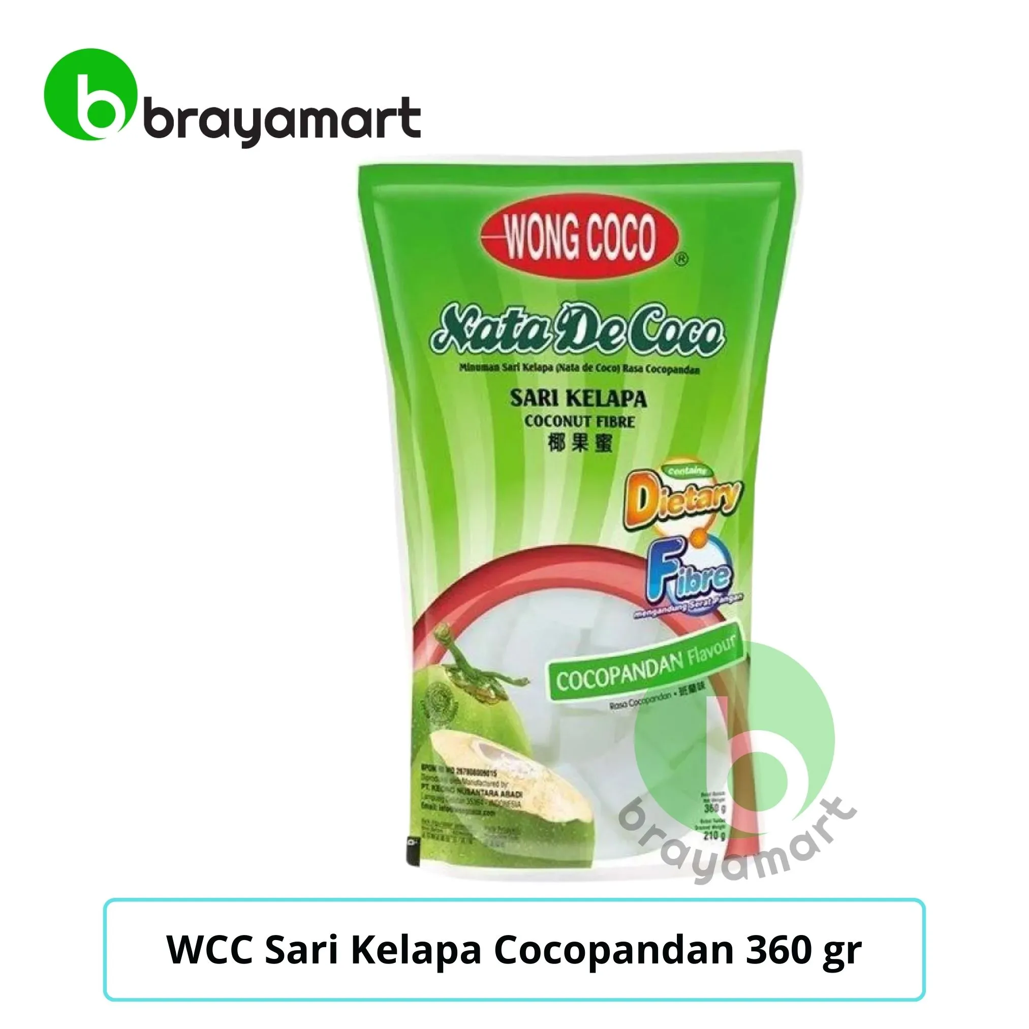 WCC Sari Kelapa Cocopandan 360 gr