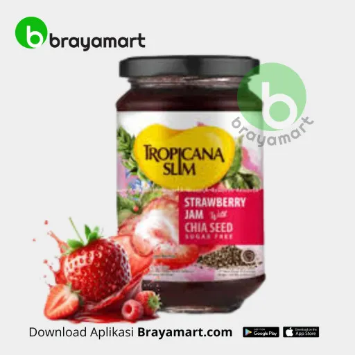 TROPICANA SLIM STRAWBERRY JAM 375GR