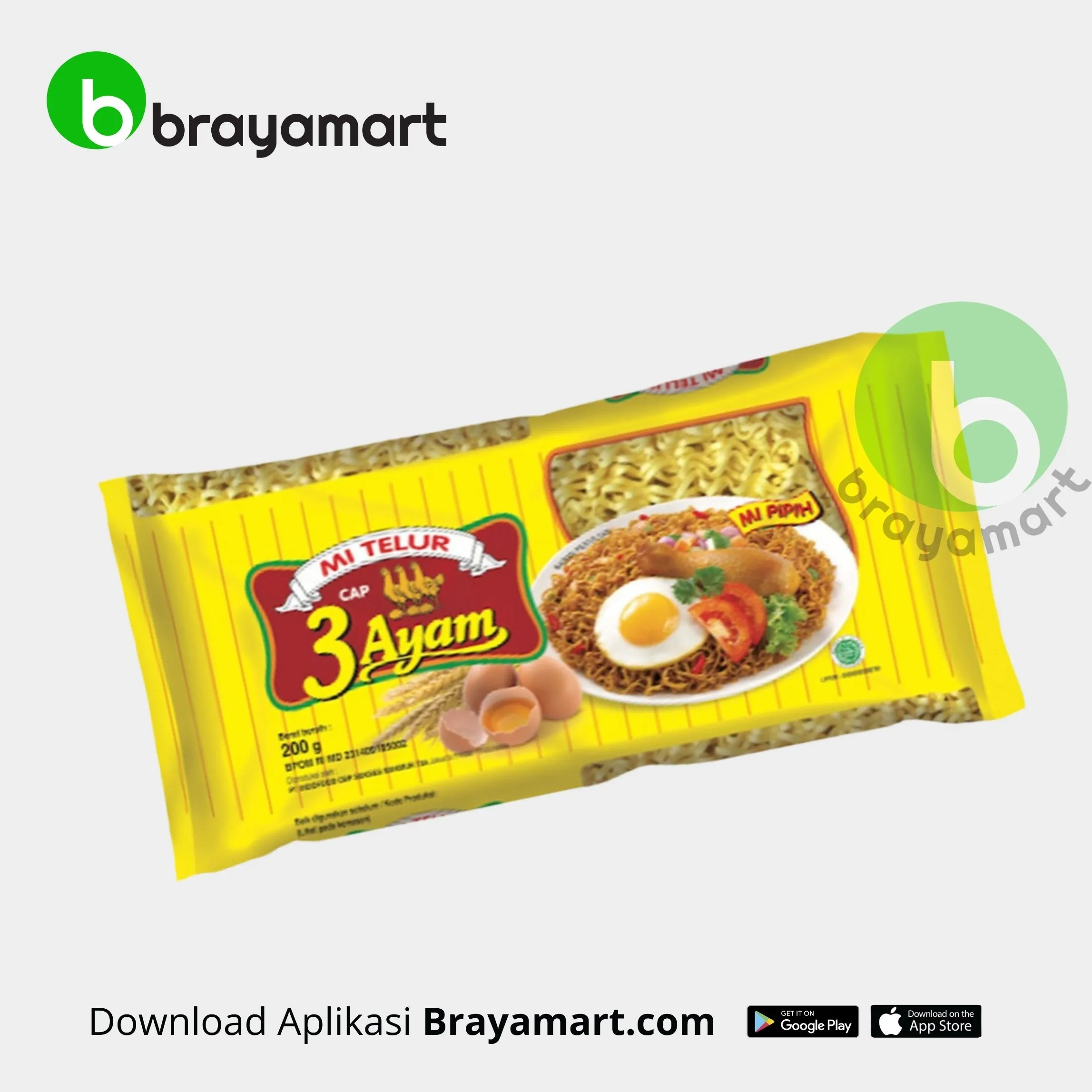 Mie Telur Cap 3 Ayam Kuning
