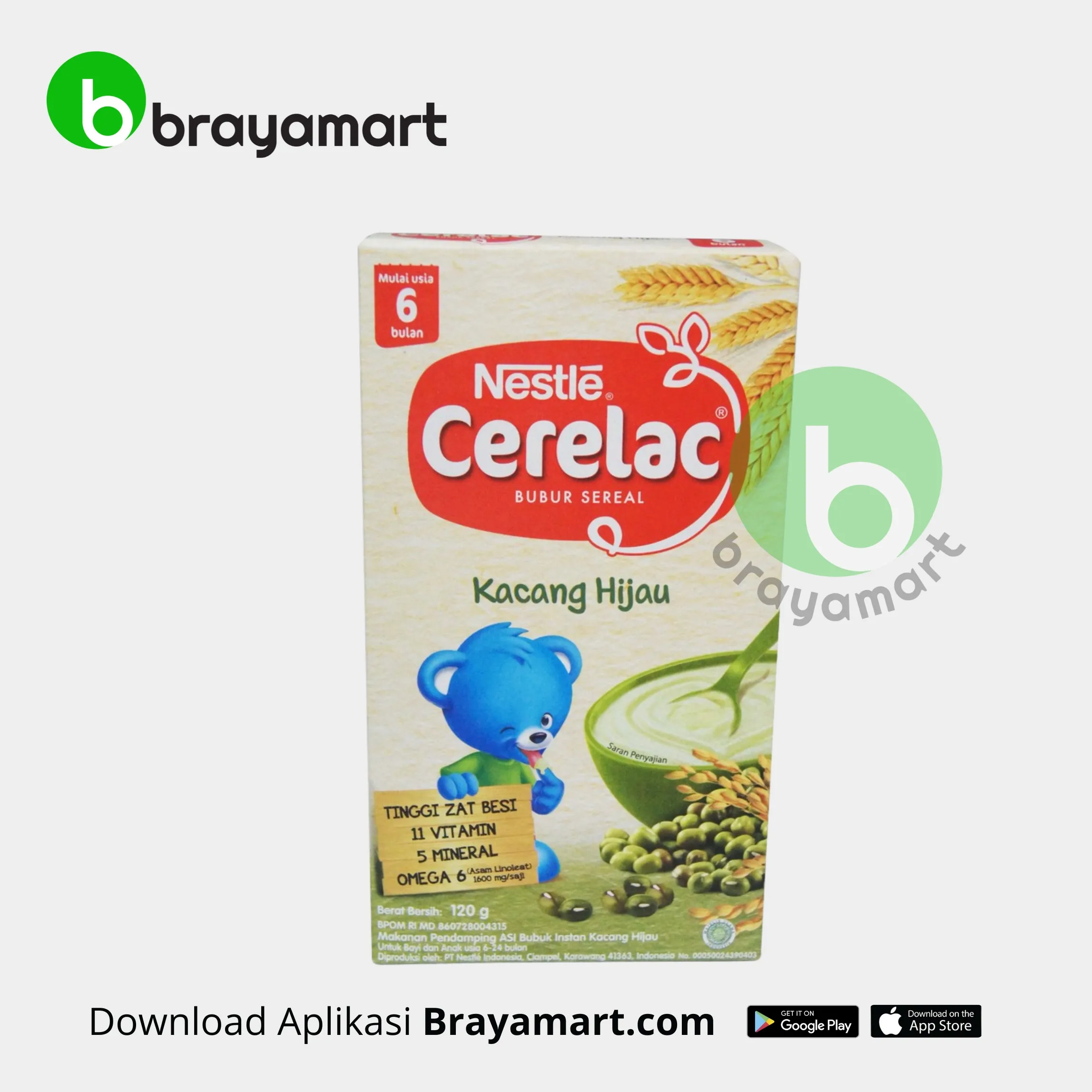 'Nestle Cerelac Soya Mungbean 120gr'