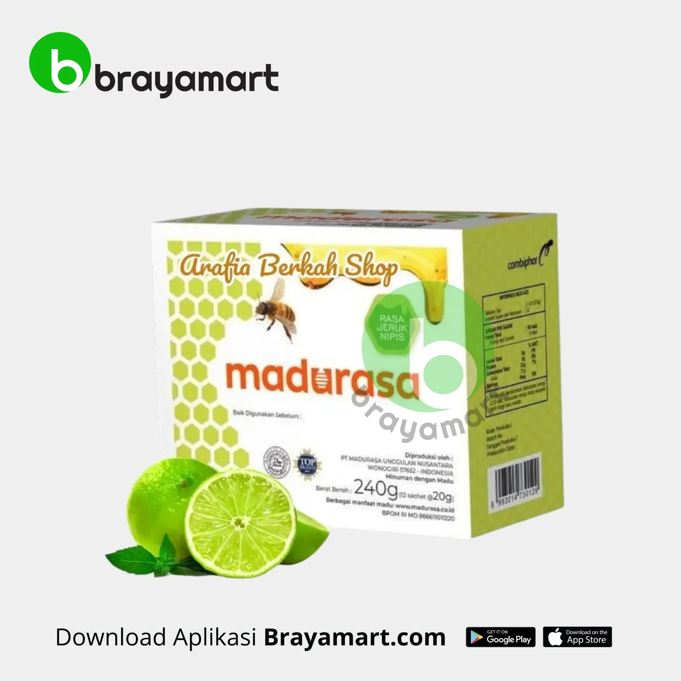 Madu Rasa Jeruk Nipis Sachet 20 gr