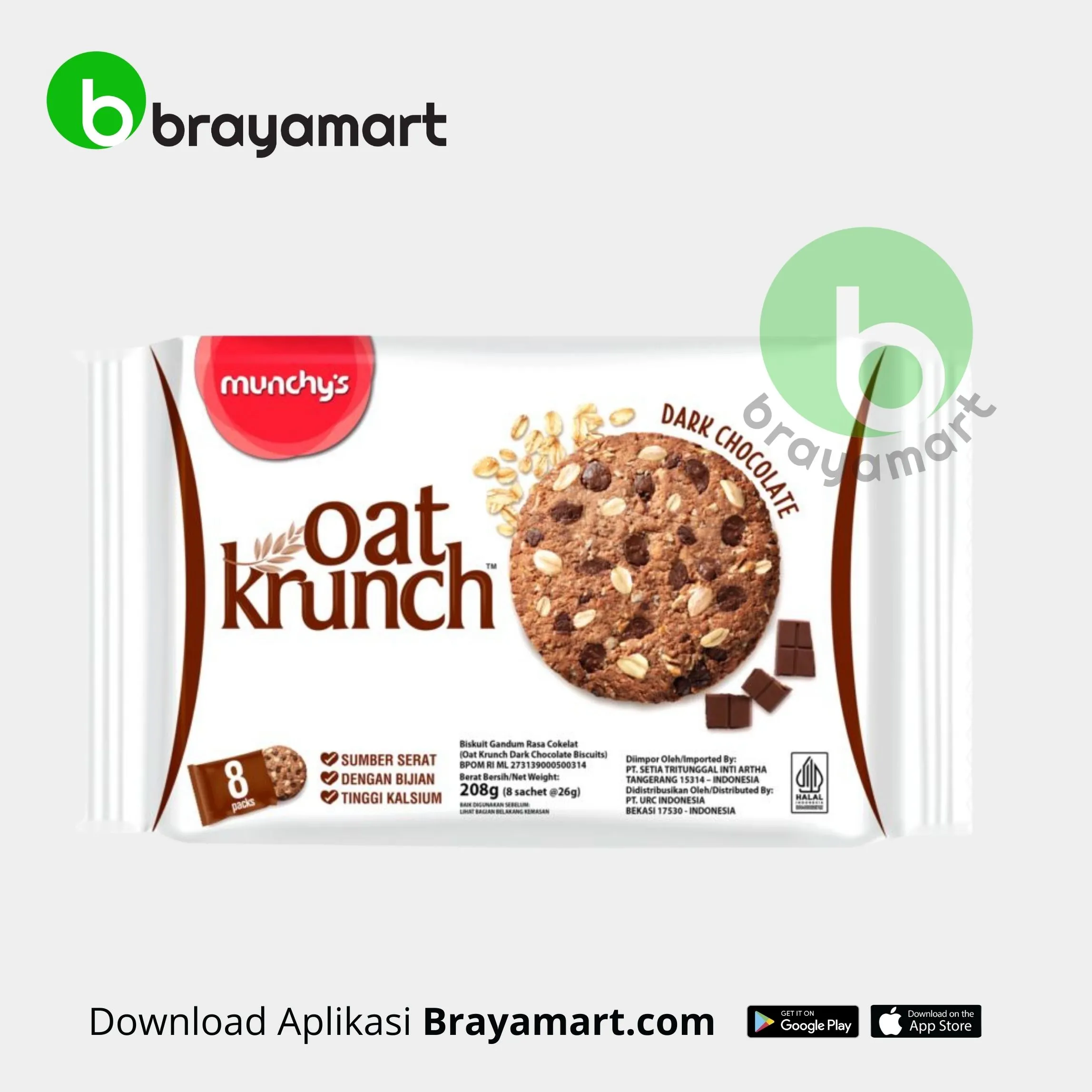 'Oat Kruch Dark Chocolate 208 gr'