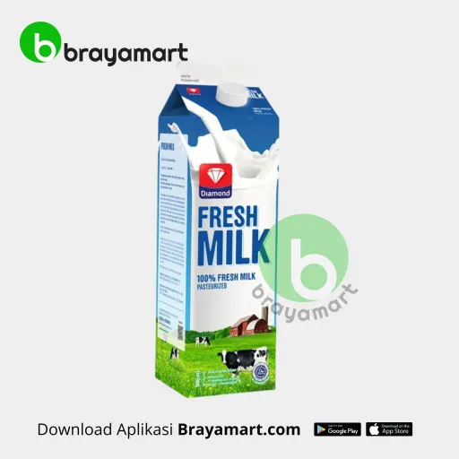 DIAMOND FARM FRESH MILK PLAIN 946ML