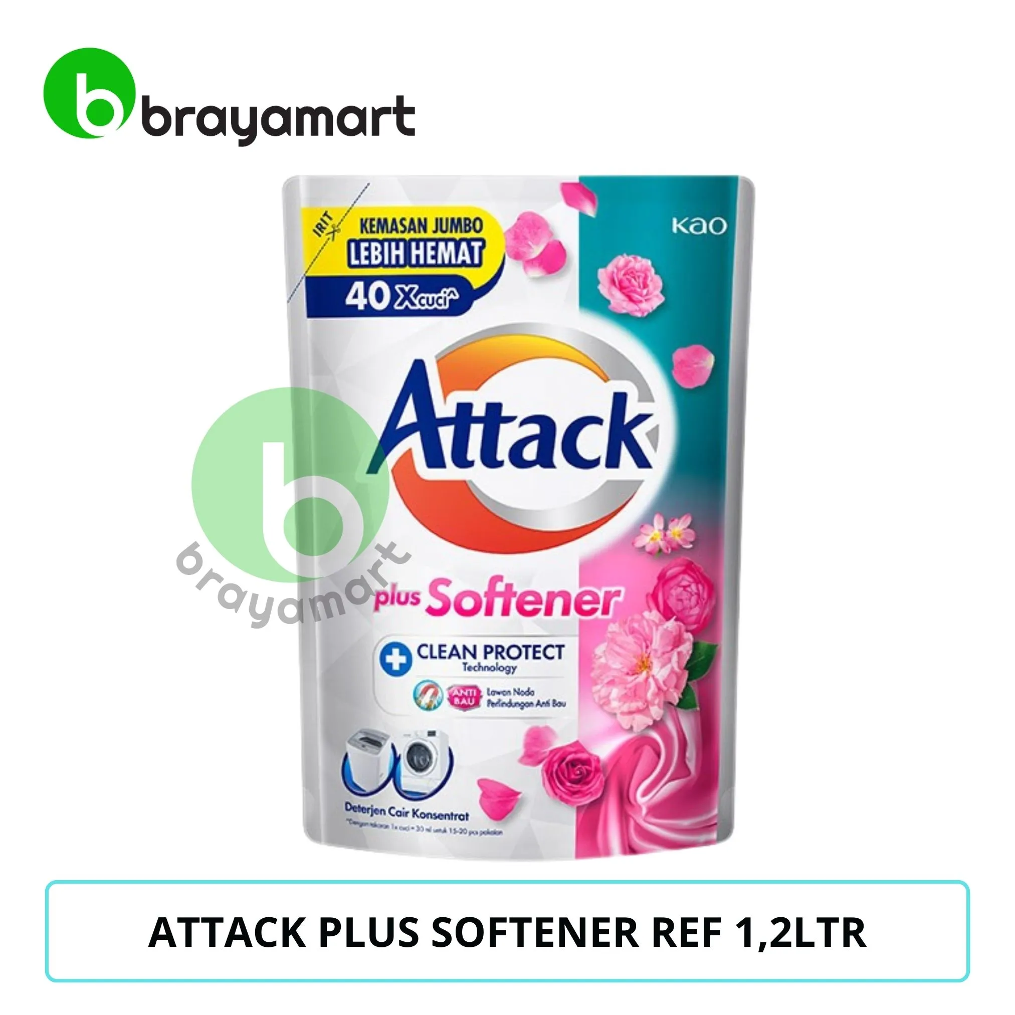 ATTACK PLUS SOFTENER REF 1,2LTR