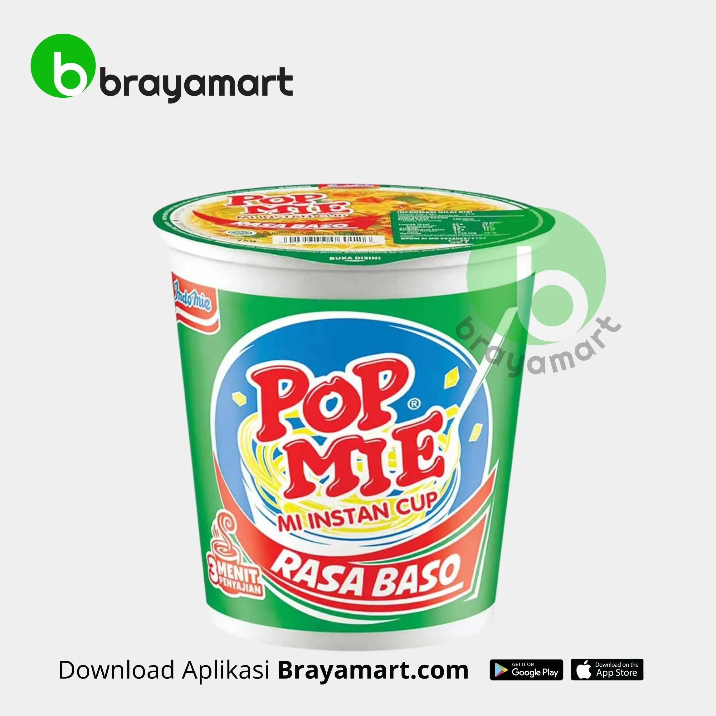 Pop Mie Rasa Baso Jumbo 75 Gram (Seduh)