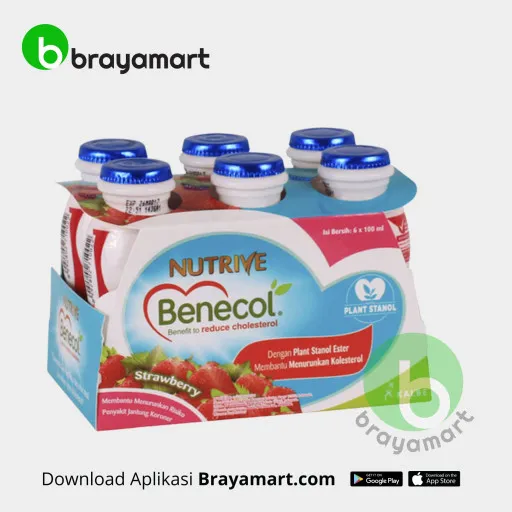 'Nutrive Benecol Strawberry 6X100ml'