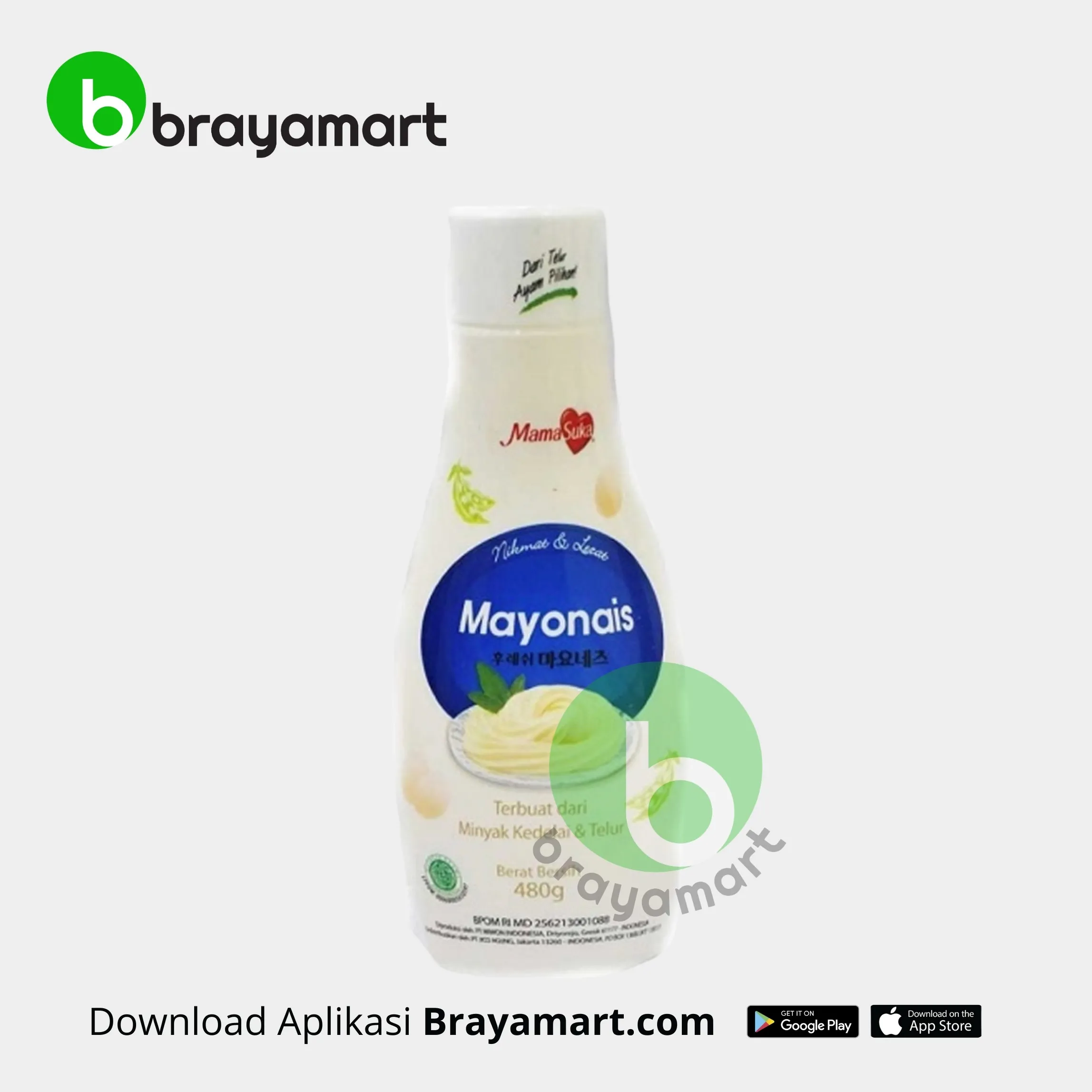 Mamasuka Mayonais Botol 480 Gram