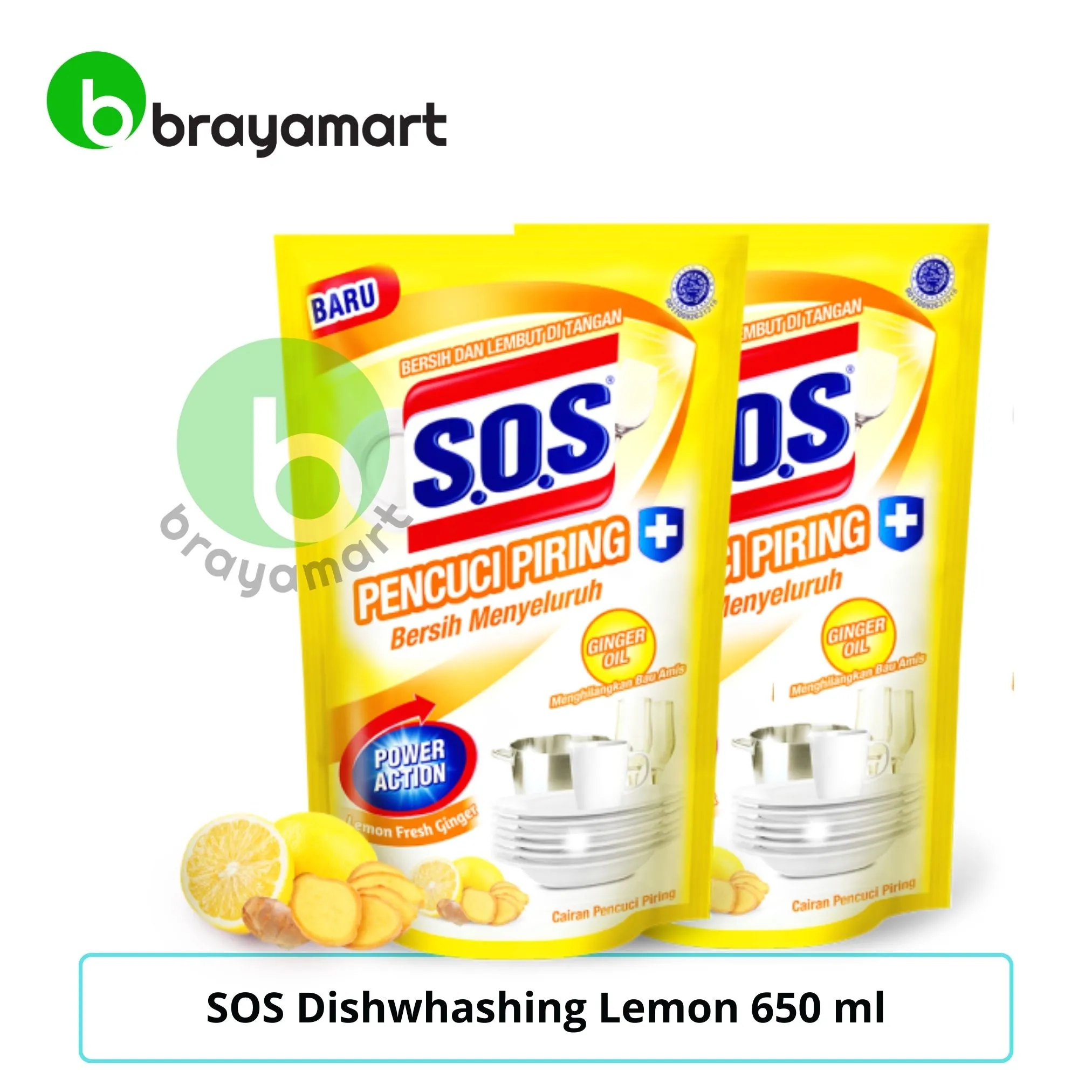 SOS Dishwhashing Lemon 650 ml