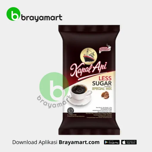 Kapal Api Spesial Mix less sugar 10X21gr