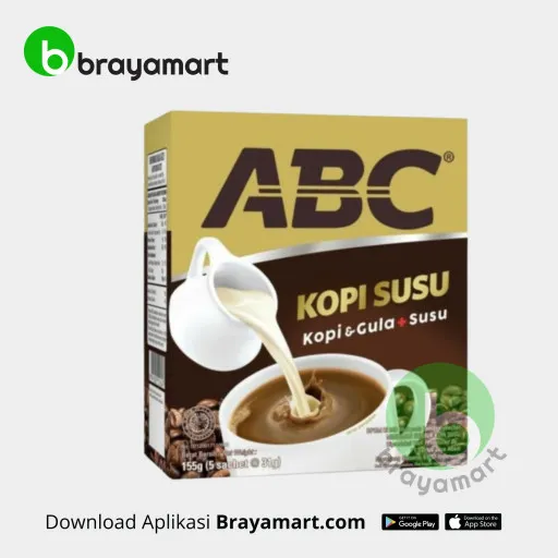 'ABC Kopi & Gula +Susu Kotak 5X30gr'