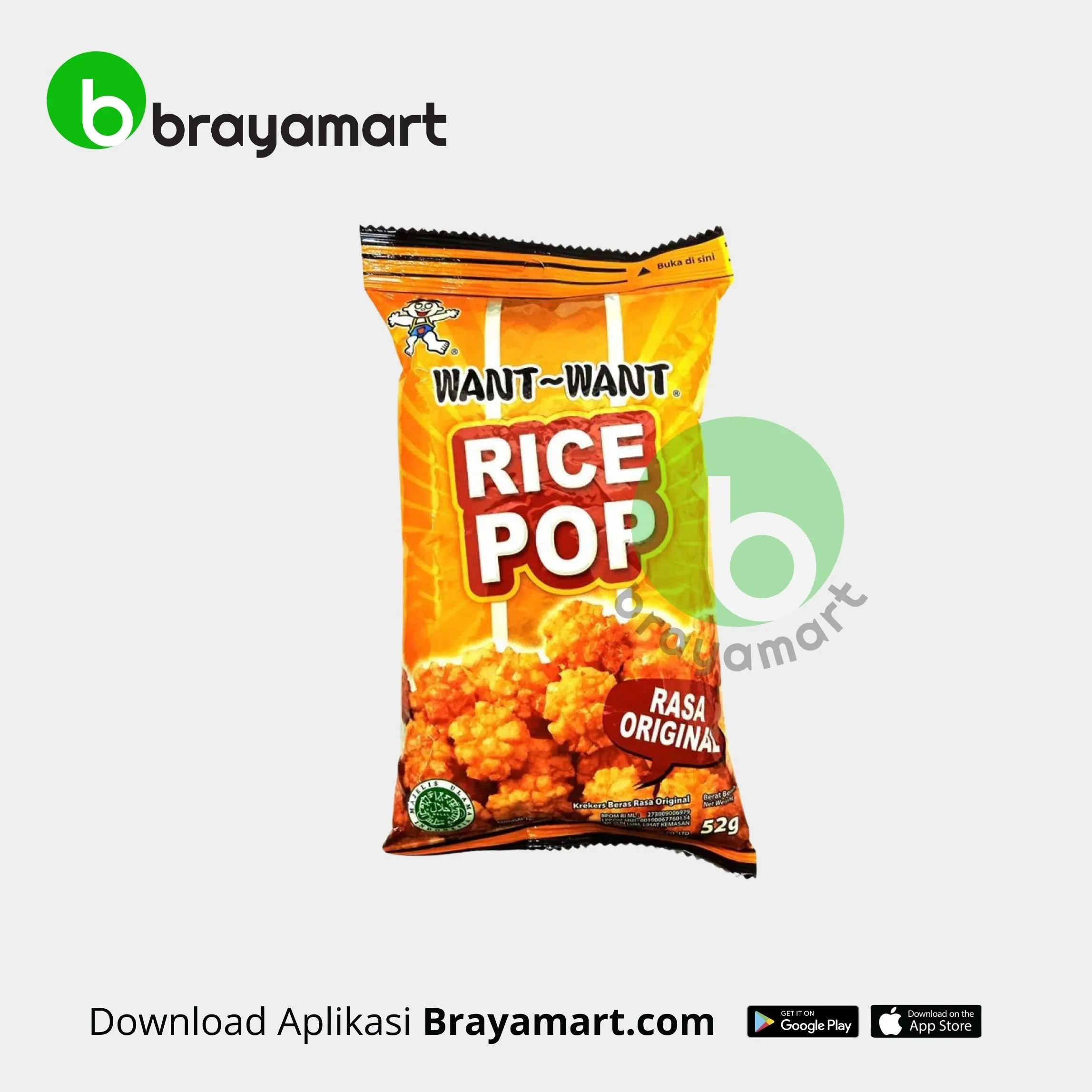 Want Want Ricepop Original 52gr