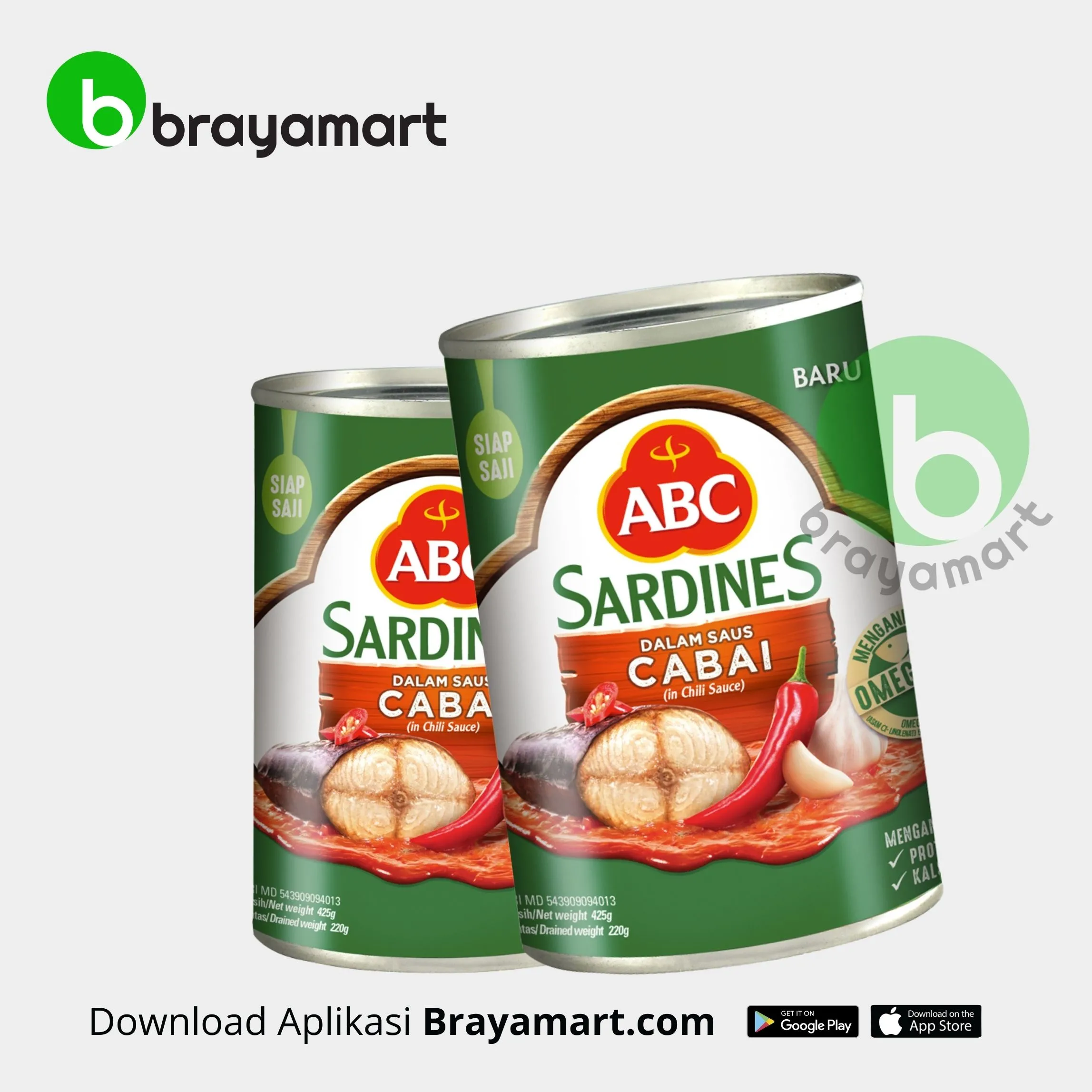 ABC Sardines Chili Kecil 155 GR