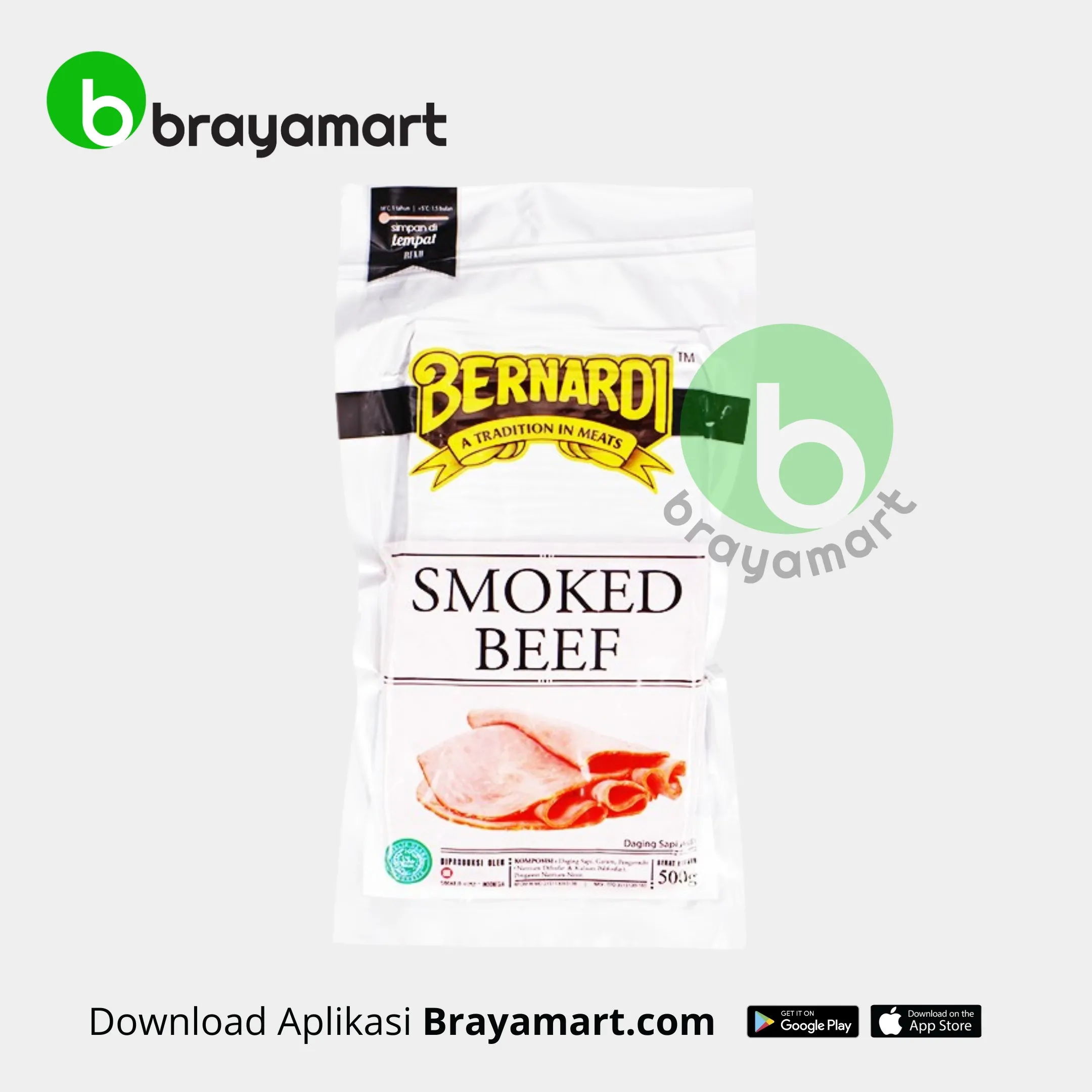 'BERNARDI SMOKE BEEF BLOCK 500GR'
