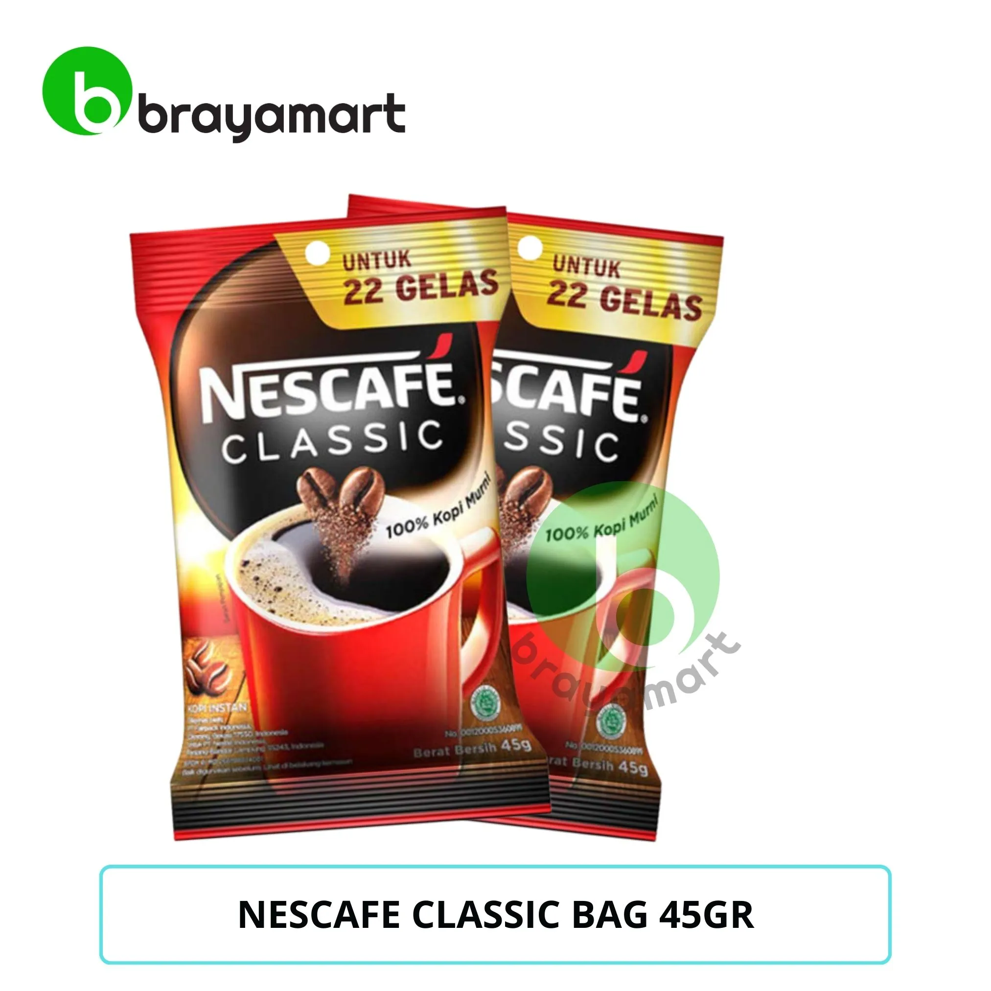 NESCAFE CLASSIC BAG 45GR