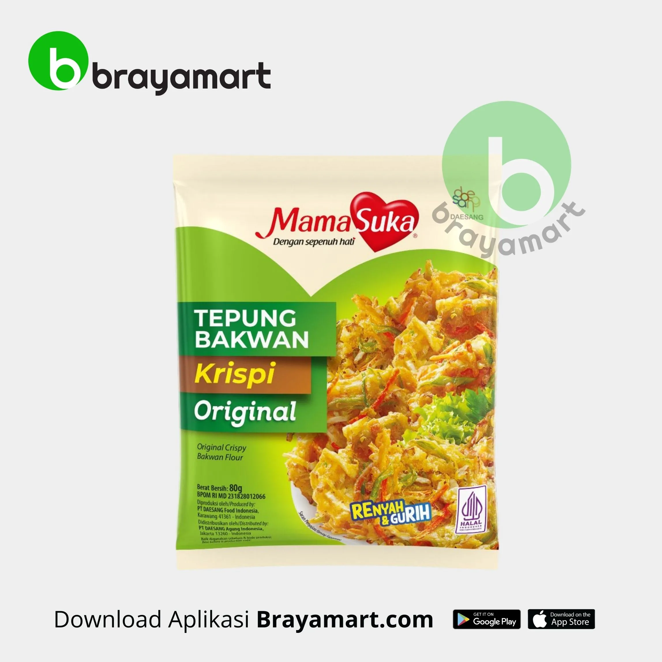 Mamasuka Tepung Bakwan Krispi Original 80 Gram