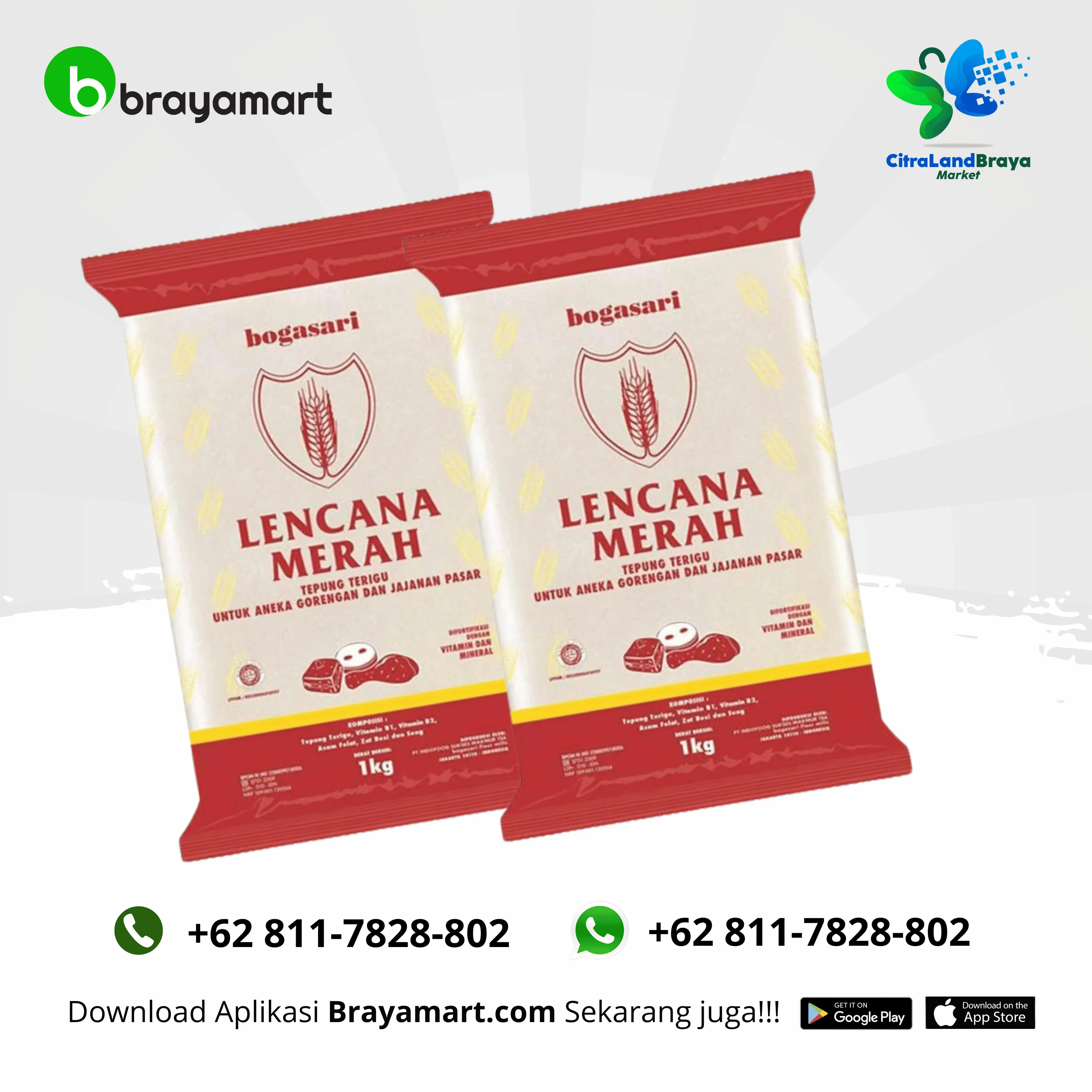 Terigu Lencana Merah 1kg