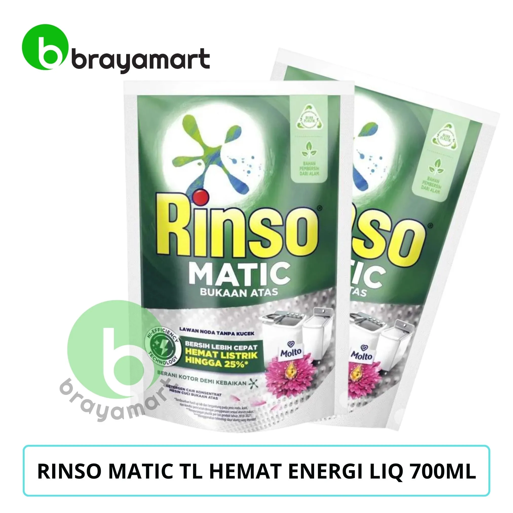 RINSO MATIC TL HEMAT ENERGI LIQ 700ML