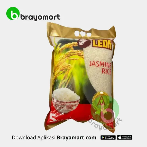 Beras Leon Jasmine Merah 5 Kg