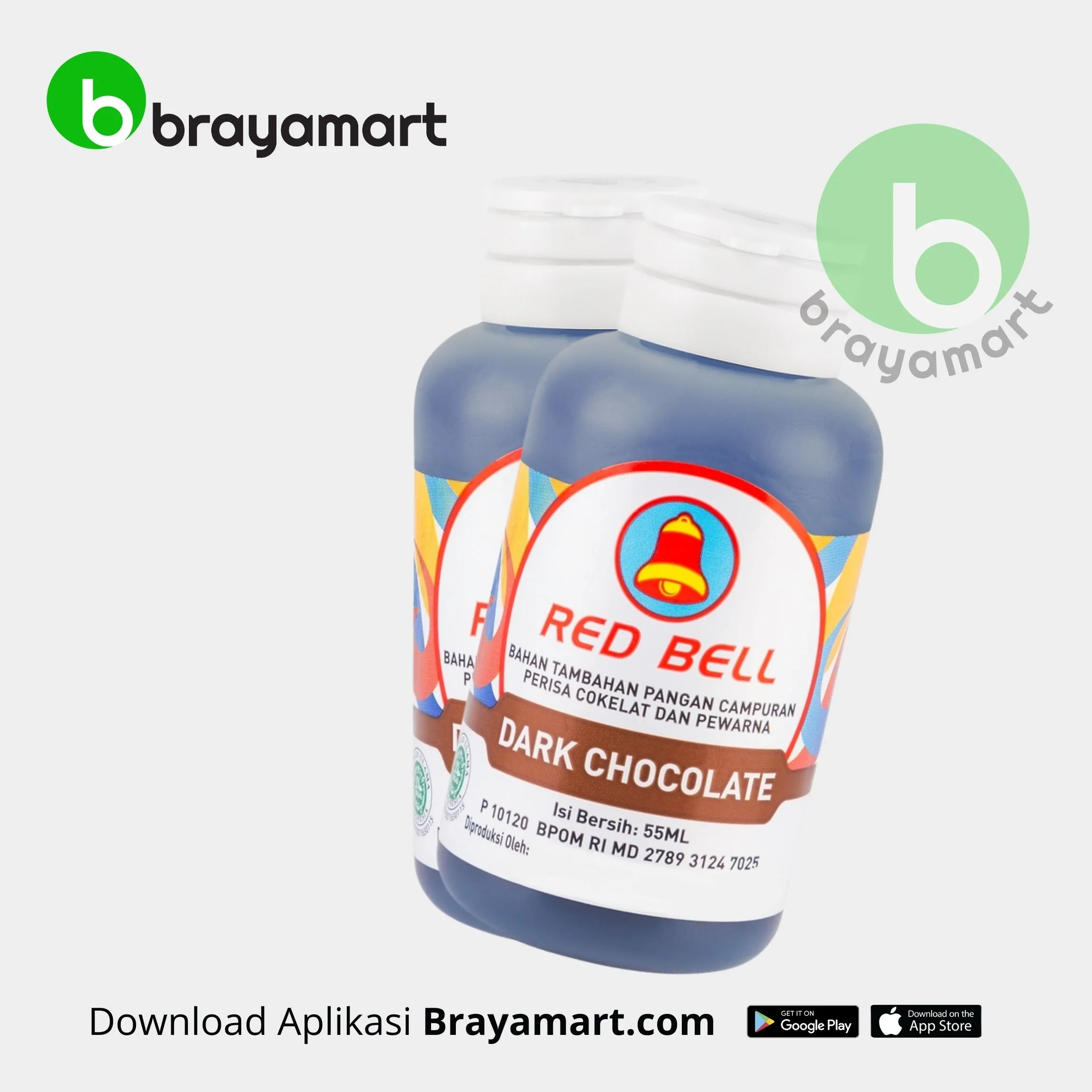 'Red Bell Perisa & Pewarna Makanan Rasa Dark Coklat 55Ml'