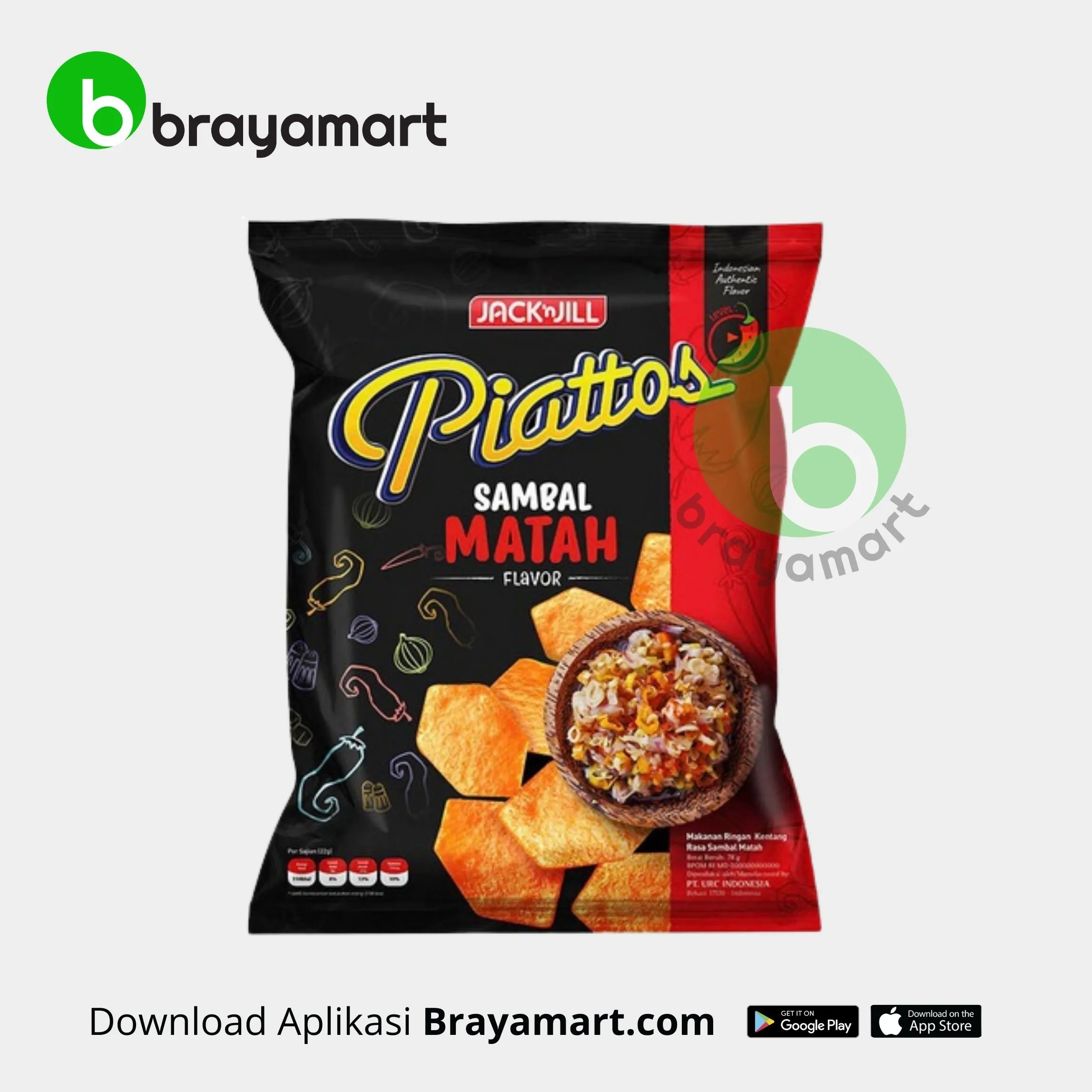 'Piattos Sambal Matah 68 Gr'