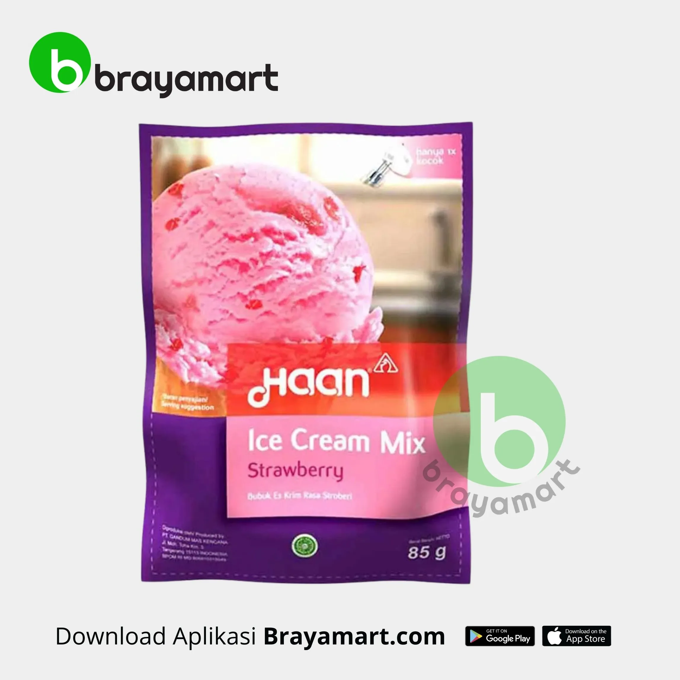 'Haan Ice Cream Strawberry 85gr'
