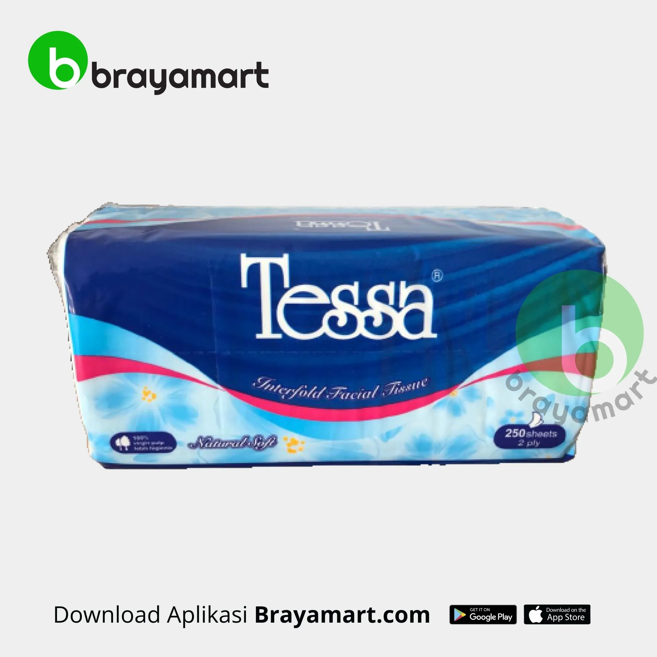 Tisu Tessa Facial Soft Pack 250s 2Ply (1 pcs)