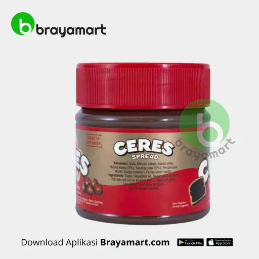 CERES CHOCO HAZELNUT SPREAD 200GR