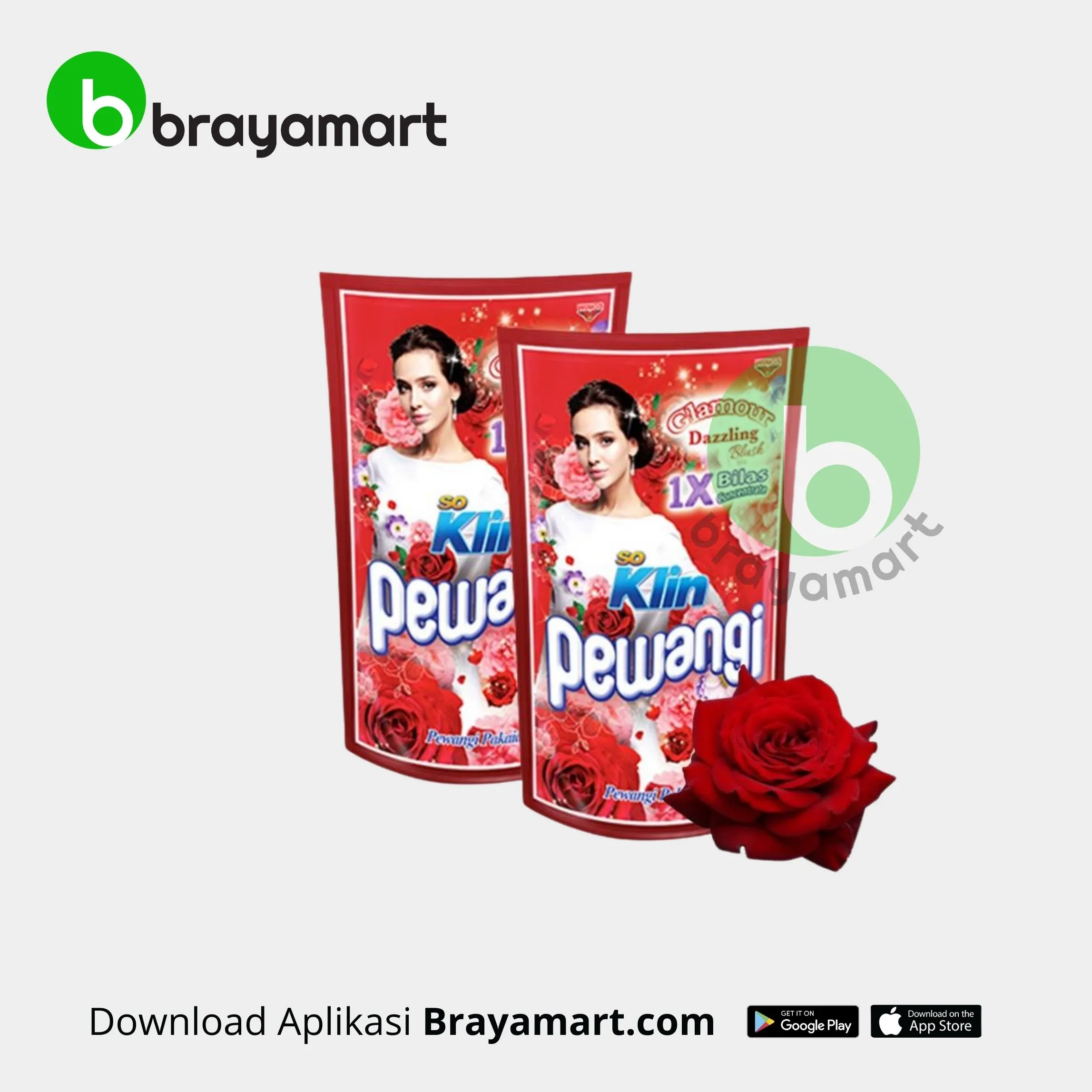 'So Klin Pewangi Pakaian Glamour Dazzling 900 ml'