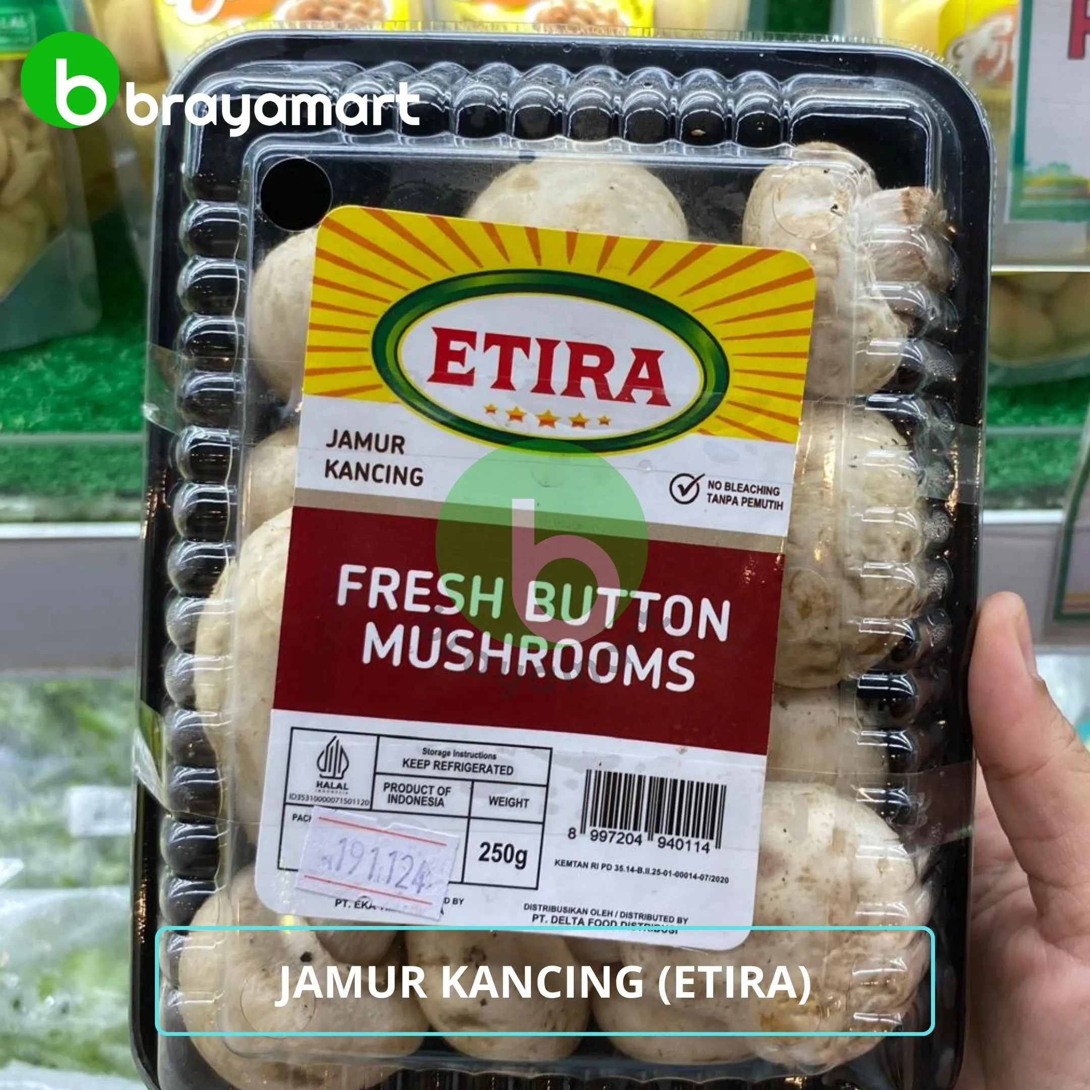 Jamur Kancing (Etira) 250gr