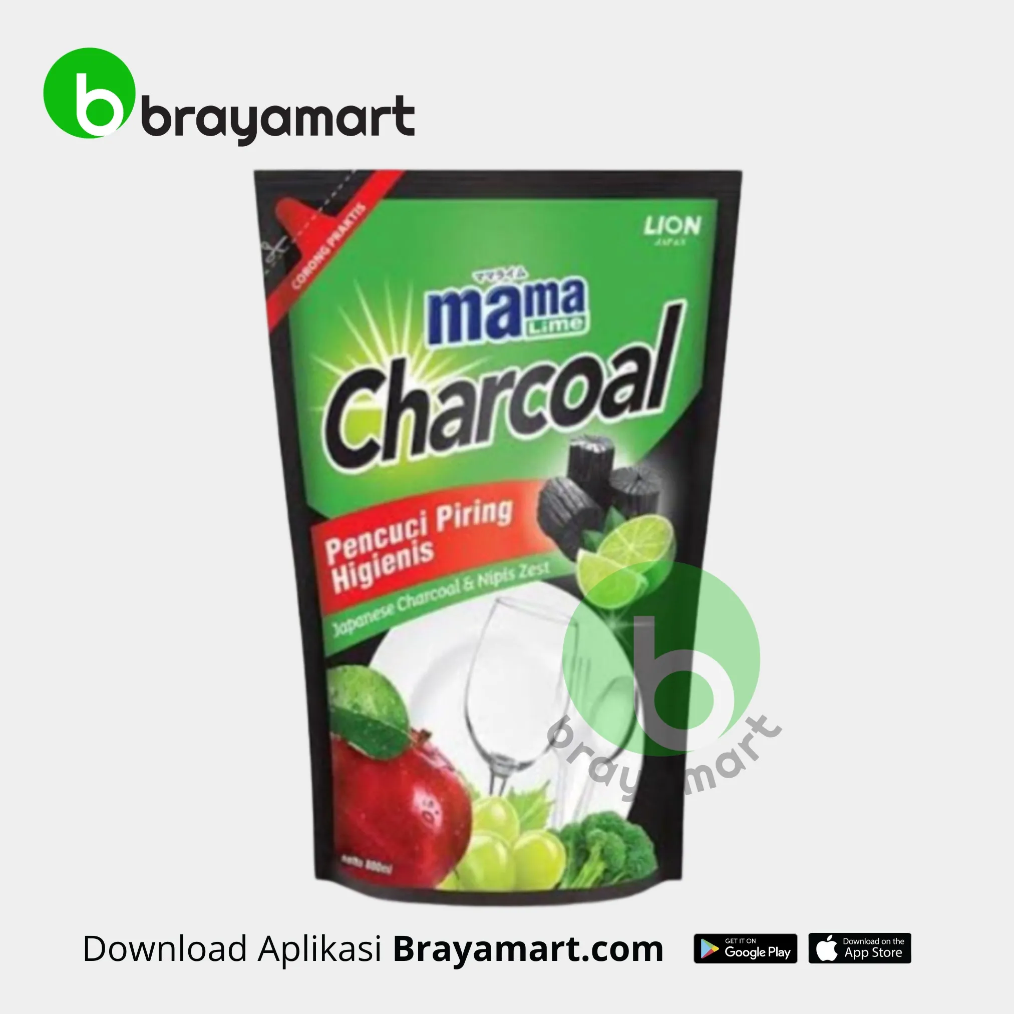 'Mama Lime Charcoal 680 ml Pouch'