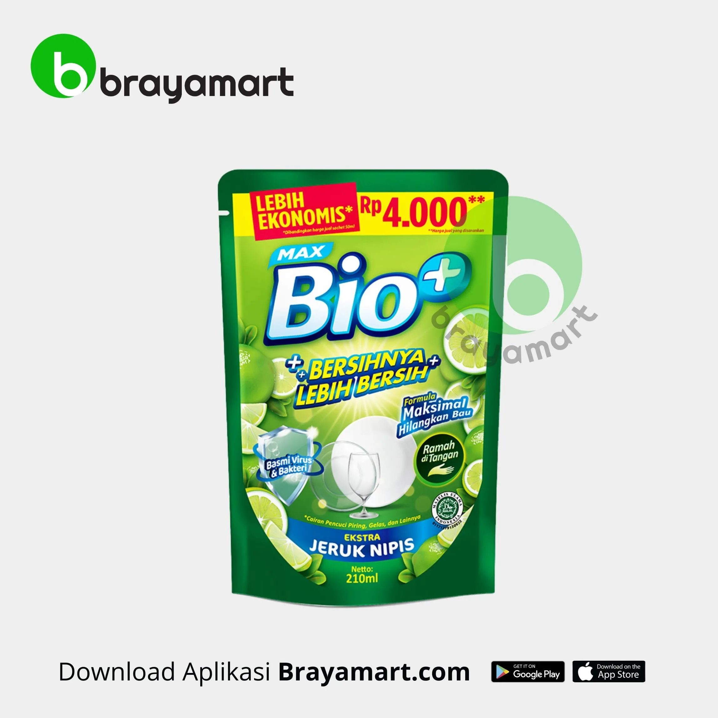 Max Bio+ Extra Jeruk Nipis 210 Ml