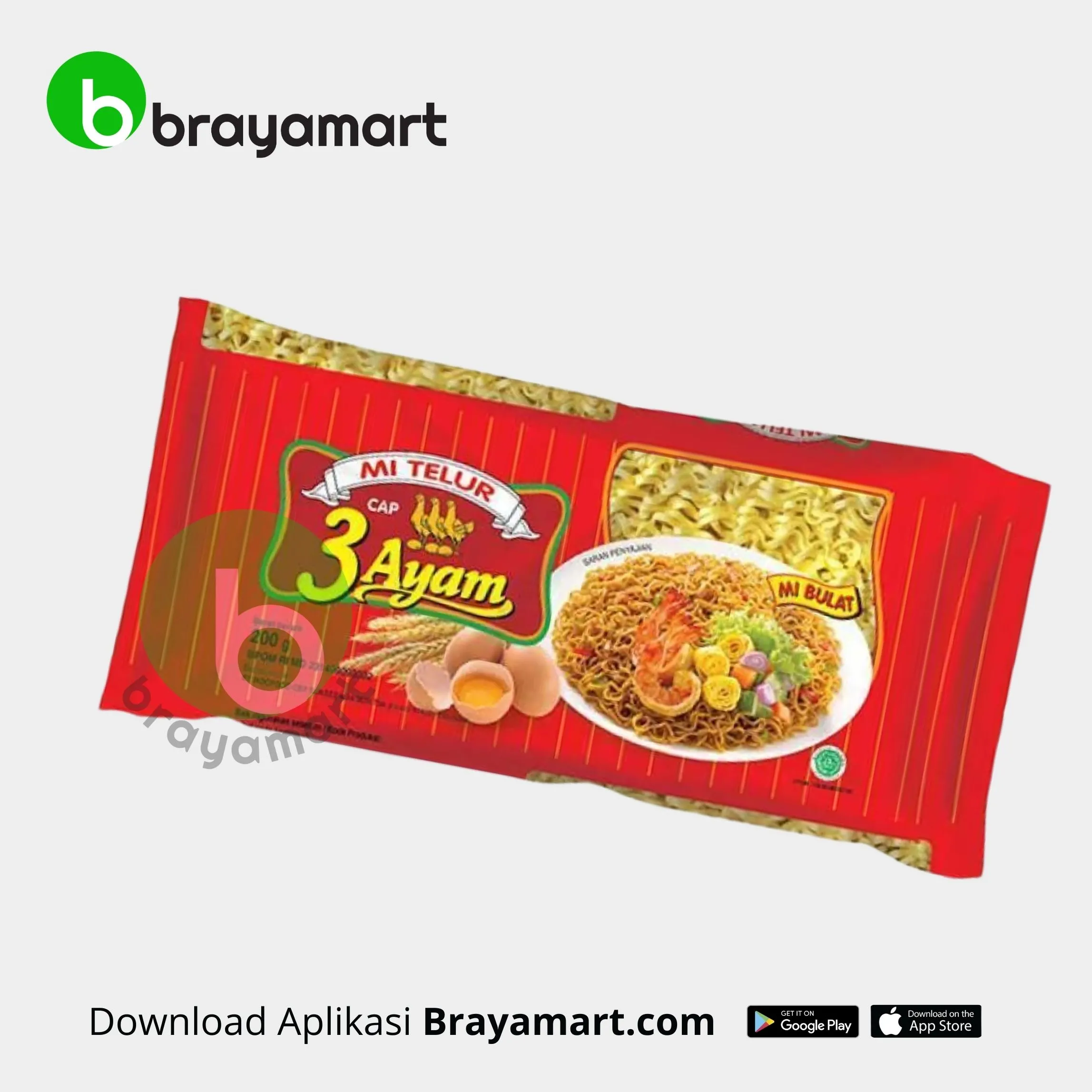 Mie Telur Cap 3 Ayam Merah
