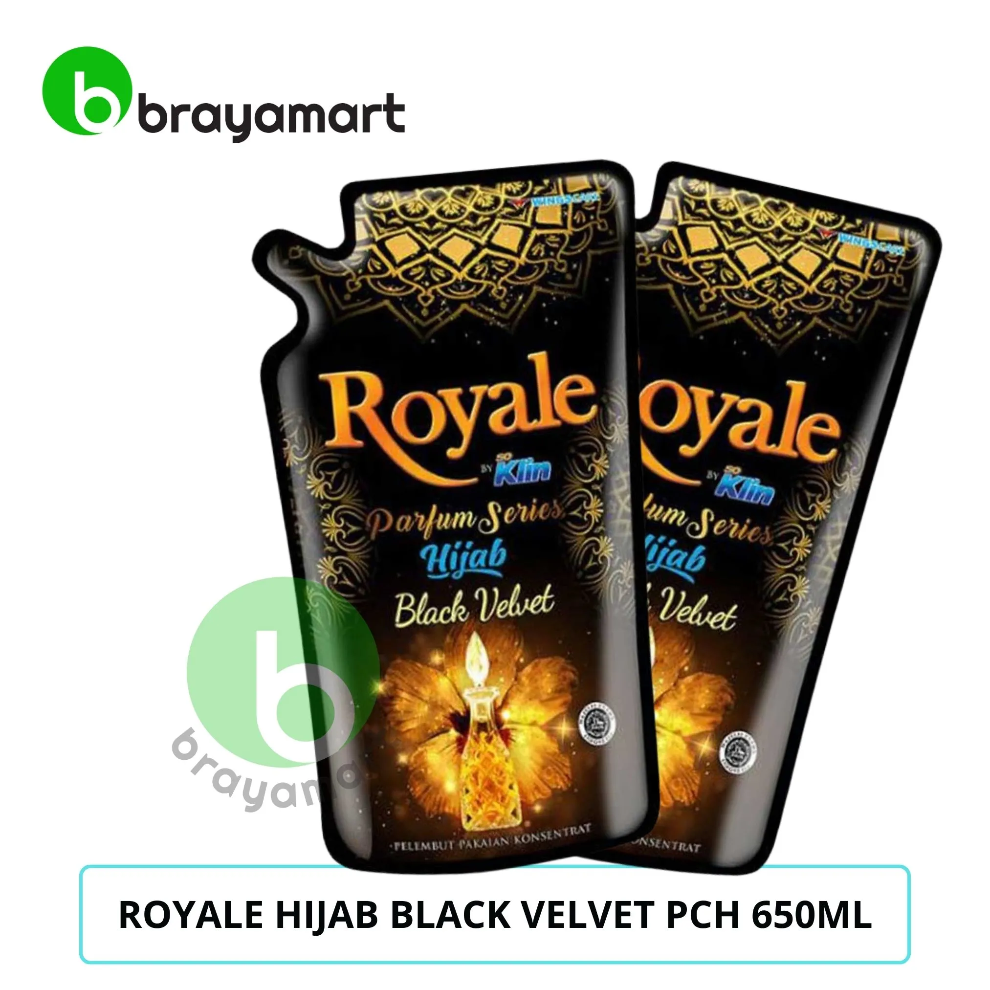 ROYALE HIJAB BLACK VELVET PCH 650ML