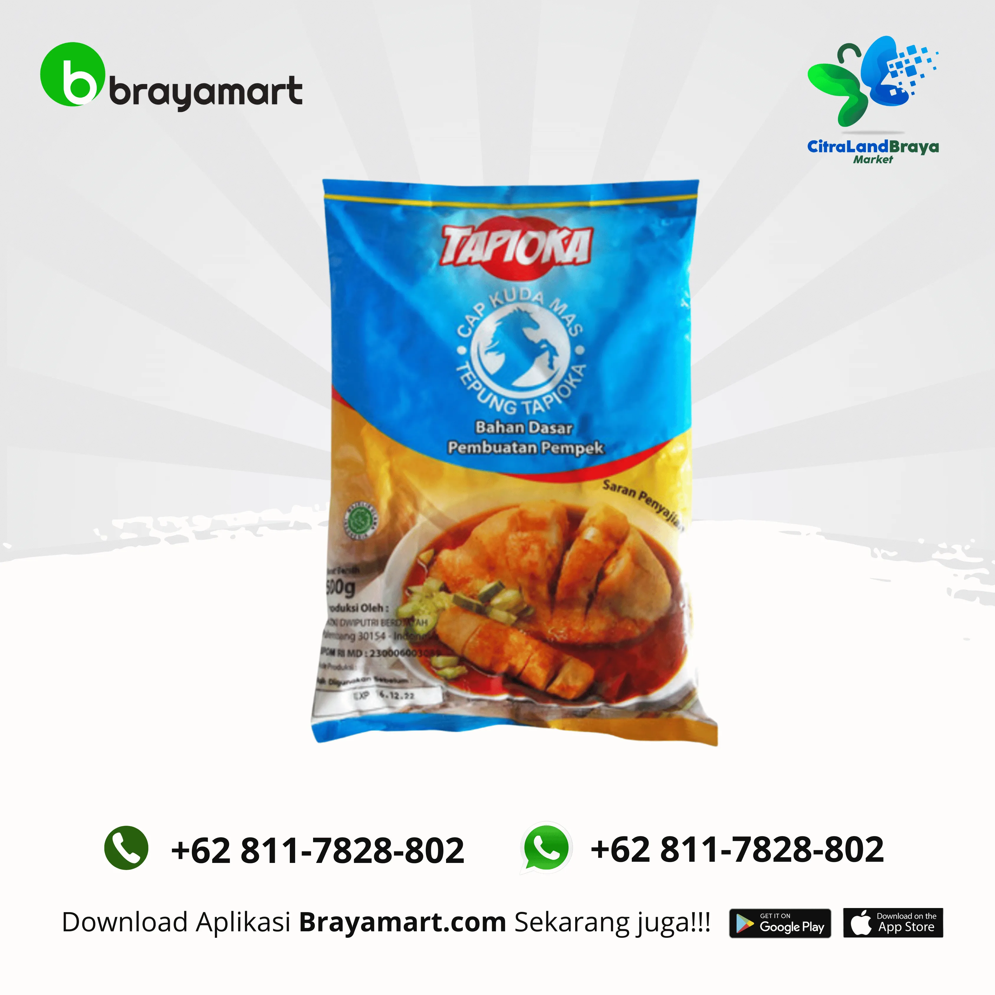 Tepung Tapioka Cap Kuda Mas 500 Gram